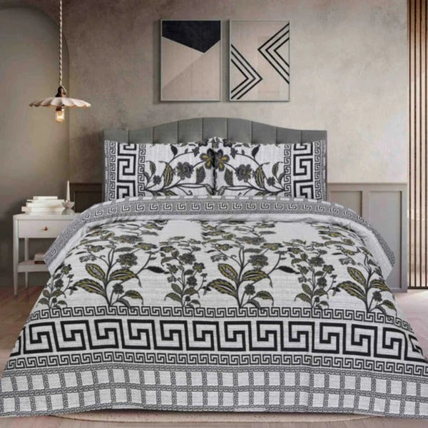 Luxury 3-Piece Micro Cotton Bedding Set – 100% Micro Cotton, 220 Thread Count, Soft & Breathable, Includes Flat Sheet & Pillow Covers