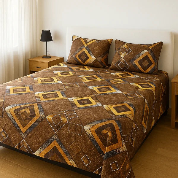 Luxury 3-Piece Micro Cotton Bedding Set – 100% Micro Cotton, 220 Thread Count, Soft & Breathable, Includes Flat Sheet & Pillow Covers
