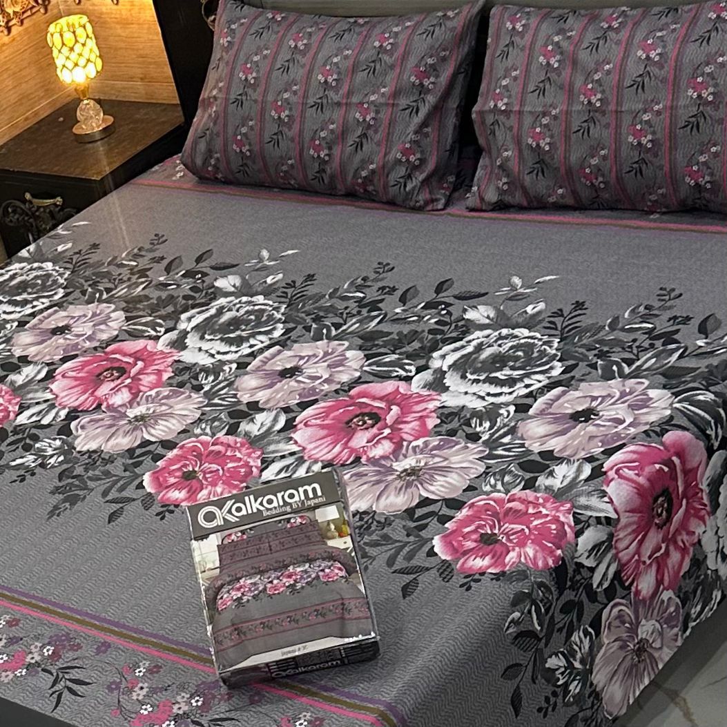 Cotton Bedsheet Set 3 Piece