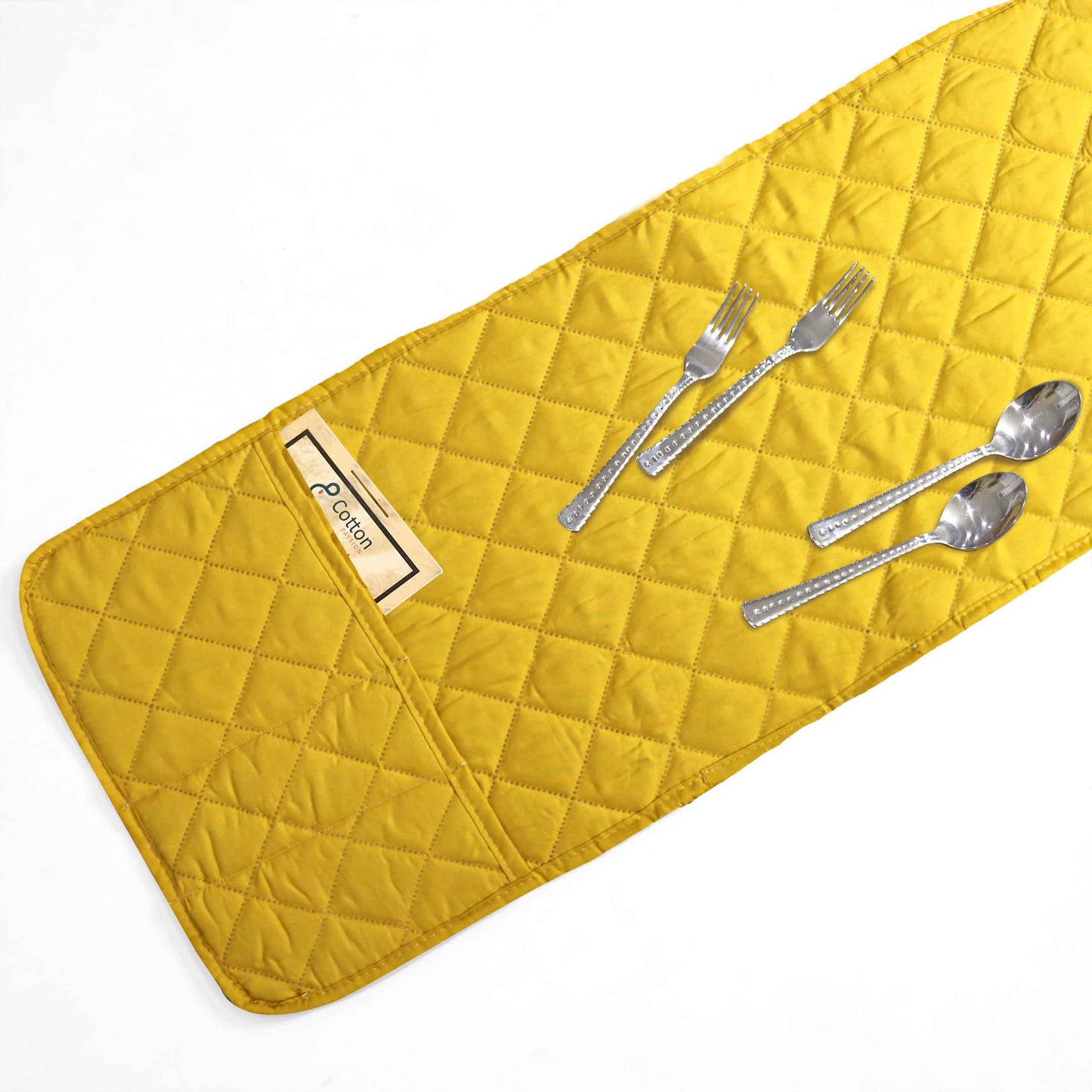WATER PROOF QUILTED MICROWAVE OVEN COVER - Beige Skin Yellow