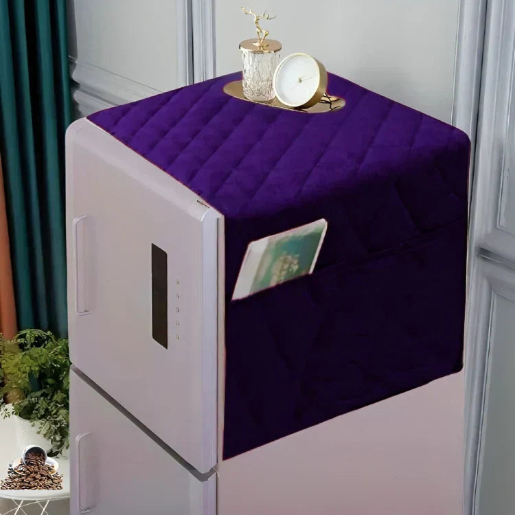 DustProof Quilted Fridge Cover - Purple