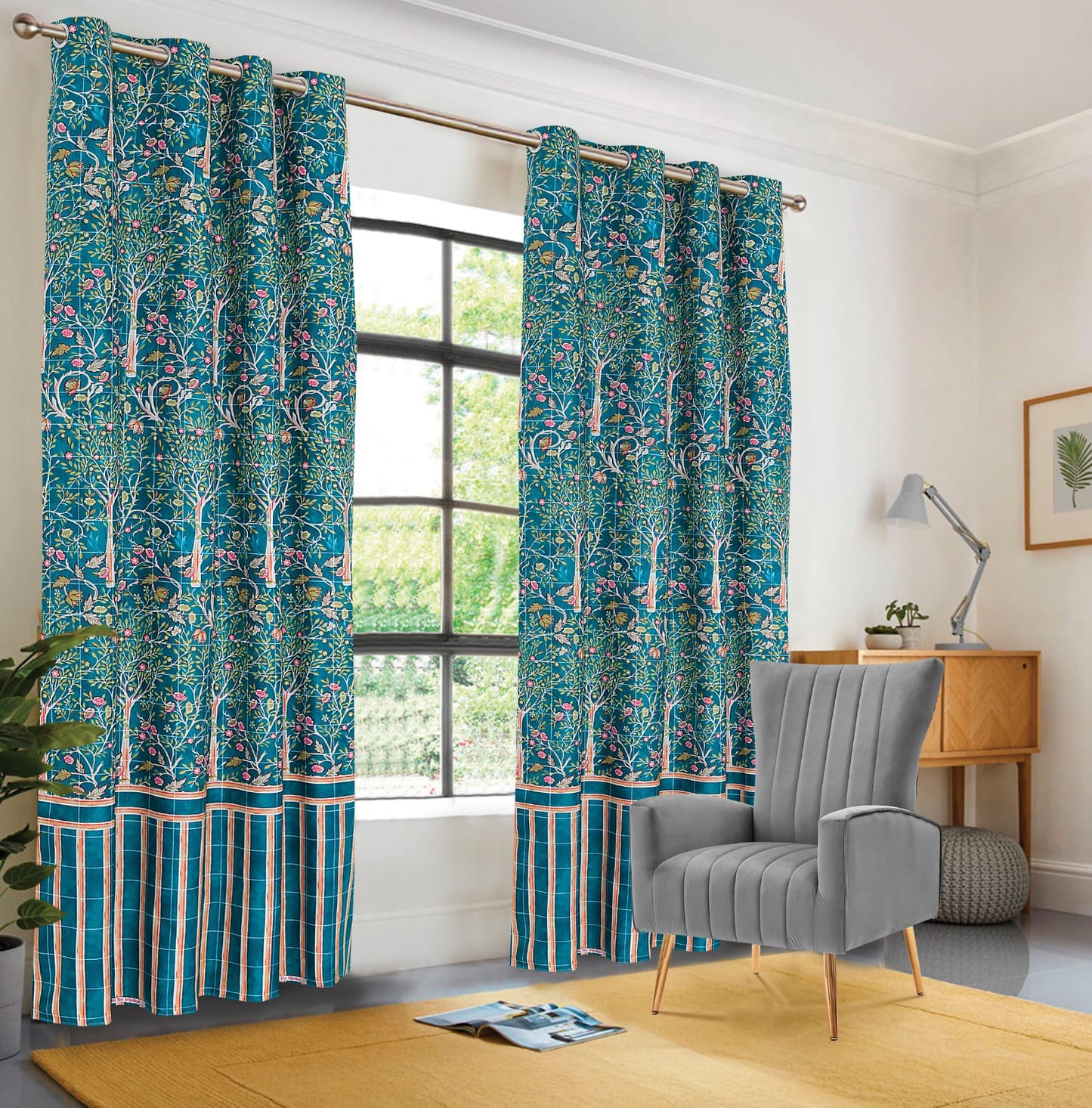 EXPORT COTTON DUCK PRINTED CURTAINS
