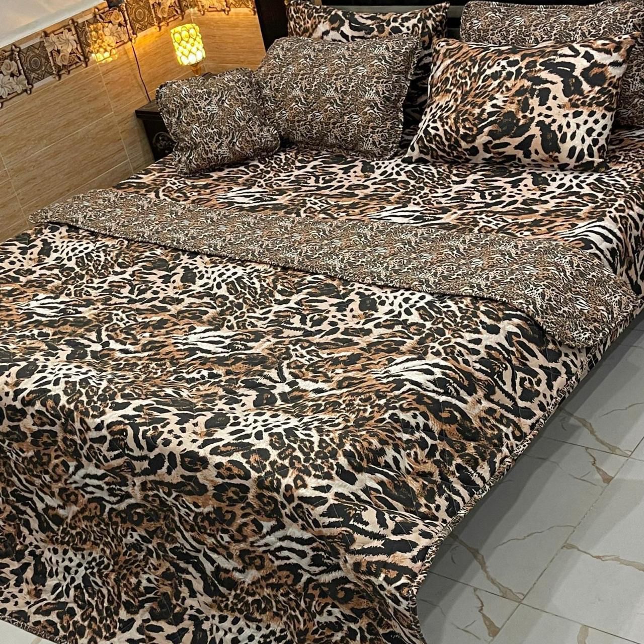 7 Pcs Quilted Comforter Set