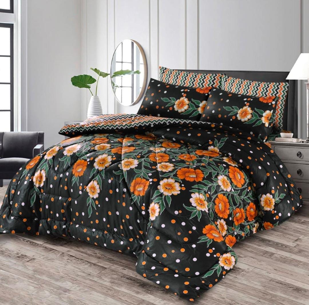 7 Pcs Quilted Comforter Set 320