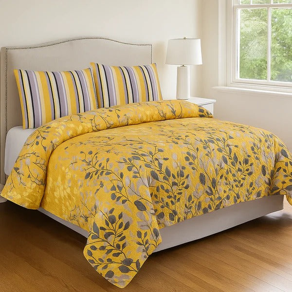 Luxury 3-Piece Micro Cotton Bedding Set – 100% Micro Cotton, 220 Thread Count, Soft & Breathable, Includes Flat Sheet & Pillow Covers