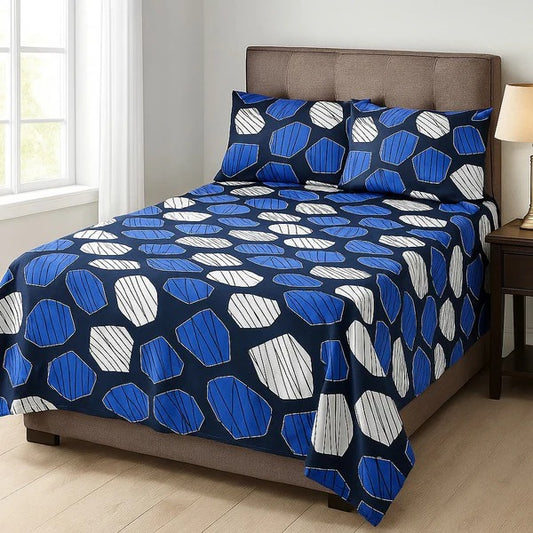 Luxury 3-Piece Micro Cotton Bedding Set – 100% Micro Cotton, 220 Thread Count, Soft & Breathable, Includes Flat Sheet & Pillow Covers