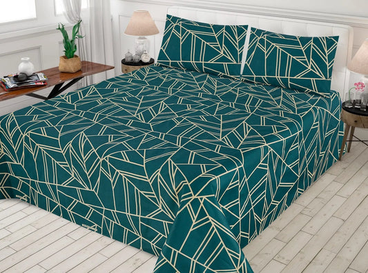Luxury 3-Piece Micro Cotton Bedding Set – 100% Micro Cotton, 220 Thread Count, Soft & Breathable, Includes Flat Sheet & Pillow Covers