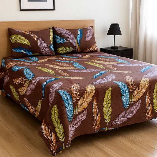 Luxury 3-Piece Micro Cotton Bedding Set – 100% Micro Cotton, 220 Thread Count, Soft & Breathable, Includes Flat Sheet & Pillow Covers