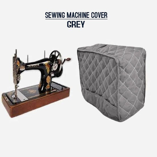 Dust Proof Sewing Machine Quilted Cover - Grey
