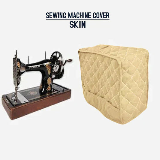 Dust Proof Sewing Machine Quilted Cover - Beige  Skin