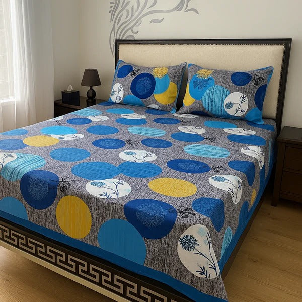 Luxury 3-Piece Micro Cotton Bedding Set – 100% Micro Cotton, 220 Thread Count, Soft & Breathable, Includes Flat Sheet & Pillow Covers