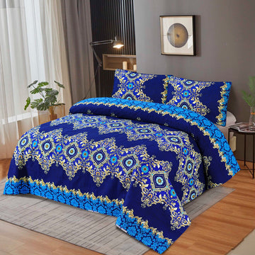 3D-Crystal cotton High Quality Soft cotton Bed sheet in Top famous Colors