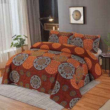 3D-Crystal cotton High Quality Soft cotton Bed sheet in Top famous Colors