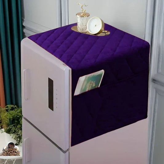 DustProof Quilted Fridge Cover - Purple