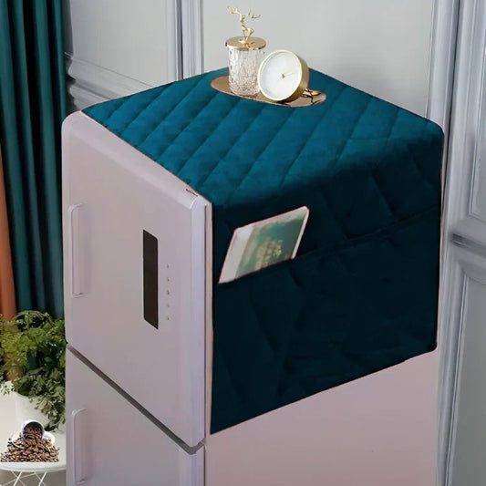 DustProof Quilted Fridge Cover - Zinc