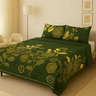 3D-Crystal cotton High Quality Soft cotton Bed sheet in Top famous Colors