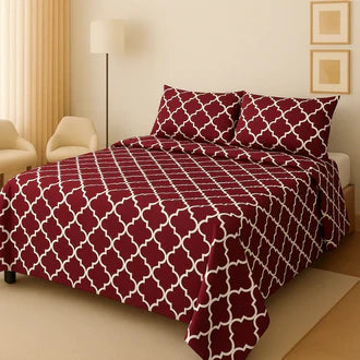 3D-Crystal cotton High Quality Soft cotton Bed sheet in Top famous Colors