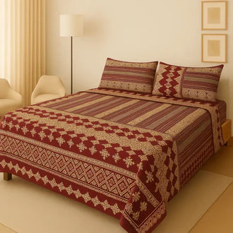 *3D-Crystal cotton High Quality Soft cotton Bed sheet in Top famous Colors