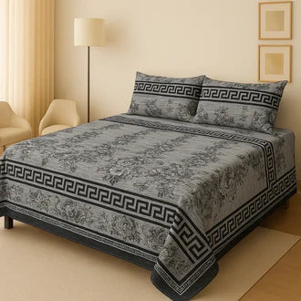 3D-Crystal cotton High Quality Soft cotton Bed sheet in Top famous Colors