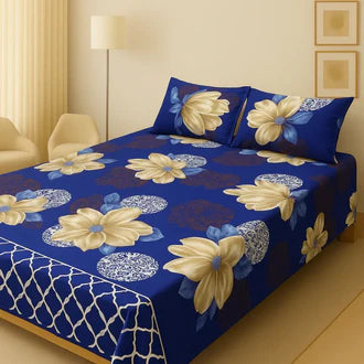 3D-Crystal cotton High Quality Soft cotton Bed sheet in Top famous Colors