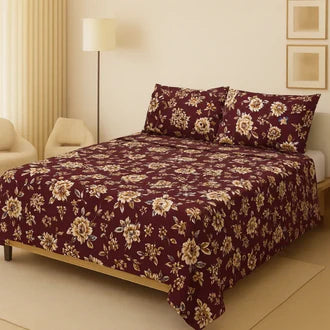 3D-Crystal cotton High Quality Soft cotton Bed sheet in Top famous Colors