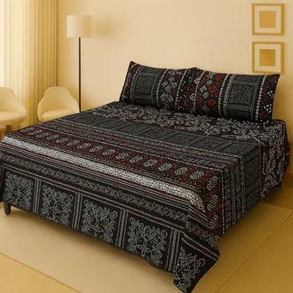 3D-Crystal cotton High Quality Soft cotton Bed sheet in Top famous Colors