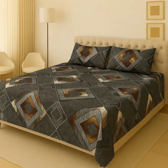 3D-Crystal cotton High Quality Soft cotton Bed sheet in Top famous Colors