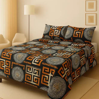 3D-Crystal cotton High Quality Soft cotton Bed sheet in Top famous Colours