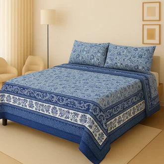 3D-Crystal cotton High Quality Soft cotton Bed sheet in Top famous Colors