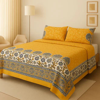 3D-Crystal cotton High Quality Soft cotton Bed sheet in Top famous Colors