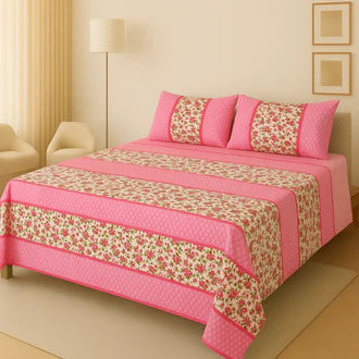 3D-Crystal cotton High Quality Soft cotton Bed sheet in Top famous Colors
