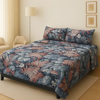 3D-Crystal cotton High Quality Soft cotton Bed sheet in Top famous Colors