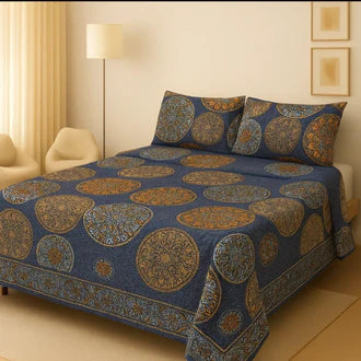 3D-Crystal cotton High Quality Soft cotton Bed sheet in Top famous Colors