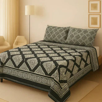 3D-Crystal cotton High Quality Soft cotton Bed sheet in Top famous Colors