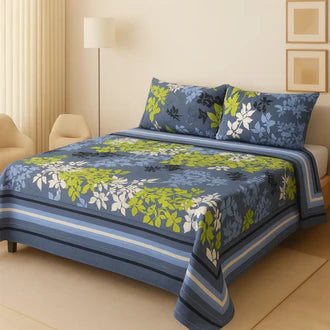 3D-Crystal cotton High Quality Soft cotton Bed sheet in Top famous Colors