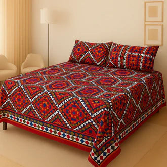 3D-Crystal cotton High Quality Soft cotton Bed sheet in Top famous Colors