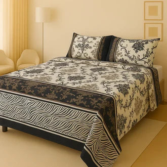3D-Crystal cotton High Quality Soft cotton Bed sheet in Top famous Colors