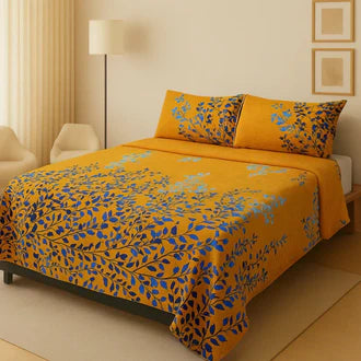 3D-Crystal cotton High Quality Soft cotton Bed sheet in Top famous Colors