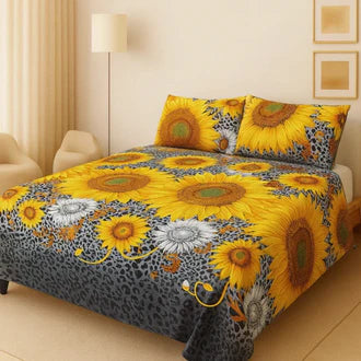 3D-Crystal cotton High Quality Soft cotton Bed sheet in Top famous Colors
