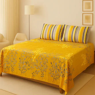 3D-Crystal cotton High Quality Soft cotton Bed sheet in Top famous Colors