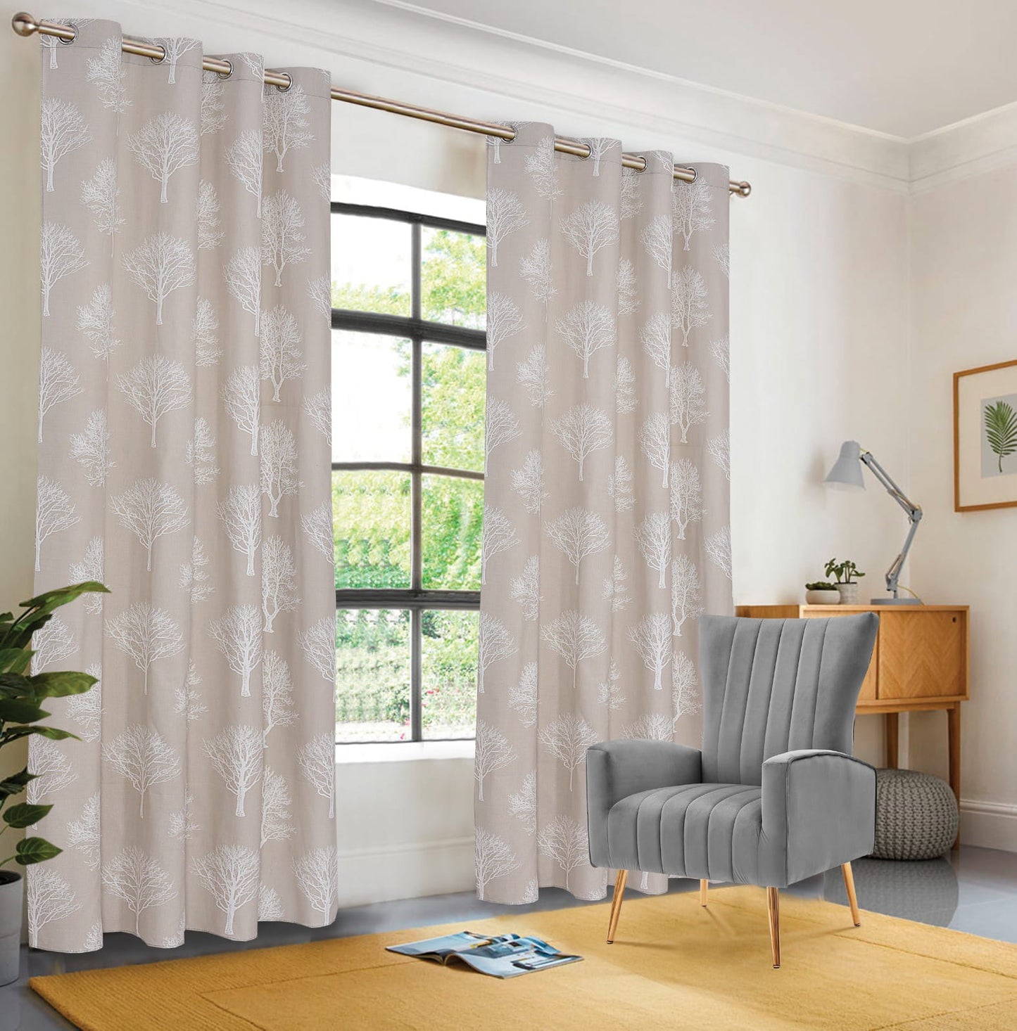 EXPORT COTTON DUCK PRINTED CURTAINS
