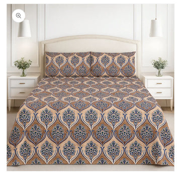 Gold Bedsheet High Quality Crystal cotton Bed sheet in Top famous XL