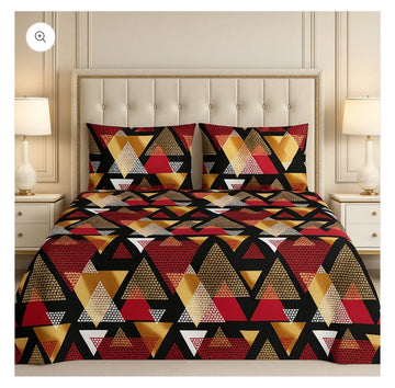Gold Bedsheet High Quality Crystal cotton Bed sheet in Top famous XL