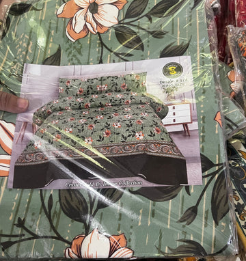 Gold Bedsheet High Quality Crystal cotton Bed sheet in Top famous XL