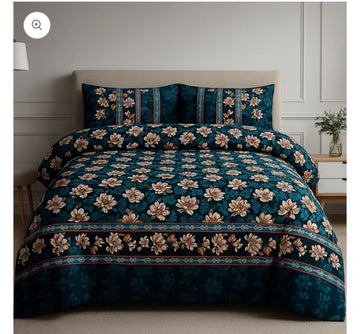 Gold Bedsheet High Quality Crystal cotton Bed sheet in Top famous XL