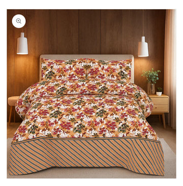 Gold Bedsheet High Quality Crystal cotton Bed sheet in Top famous XL