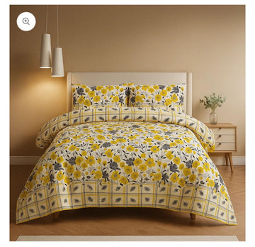 Gold Bedsheet High Quality Crystal cotton Bed sheet in Top famous XL
