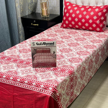 4Pc Mix Cotton Single Pair Bedsheets