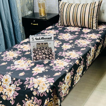 4Pc Mix Cotton Single Pair Bedsheets