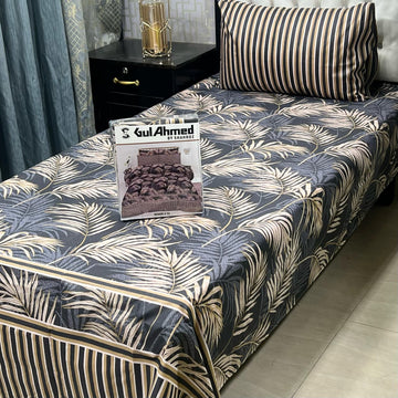 4Pc Mix Cotton Single Pair Bedsheets